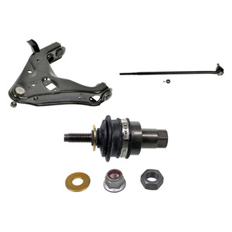 MOOG® - Front Driver Side Lower Control Arm with Ball Joint and Tie Rod End Kit
