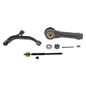 MOOG® - Front Driver Side Lower Control Arm with Ball Joint and Tie Rod End Kit