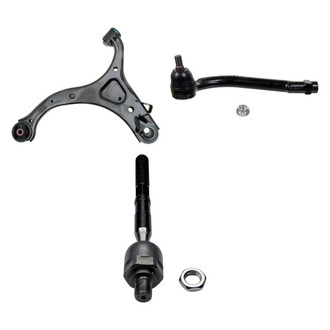 MOOG® - Front Driver Side Lower Control Arm with Ball Joint and Tie Rod End Kit