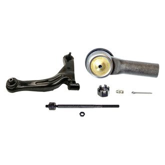 MOOG® - Front Driver Side Lower Control Arm with Ball Joint and Tie Rod End Kit