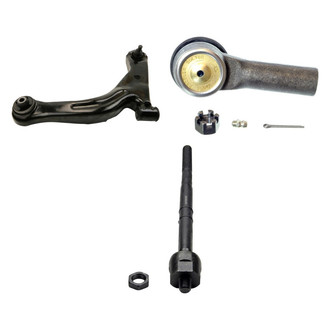 MOOG® - Front Driver Side Lower Control Arm with Ball Joint and Tie Rod End Kit