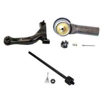 MOOG® - Front Driver Side Lower Control Arm with Ball Joint and Tie Rod End Kit