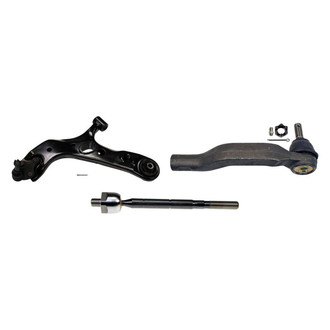 MOOG® - Front Driver Side Lower Control Arm with Ball Joint and Tie Rod End Kit