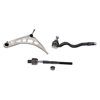 MOOG® - Front Driver Side Lower Control Arm with Ball Joint and Tie Rod End Kit