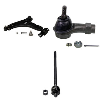 MOOG® - Front Driver Side Lower Control Arm with Ball Joint and Tie Rod End Kit