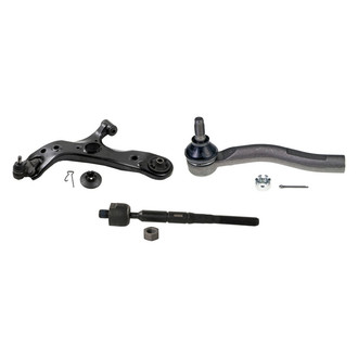 MOOG® - Front Driver Side Lower Control Arm with Ball Joint and Tie Rod End Kit