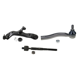 MOOG® - Front Driver Side Lower Control Arm with Ball Joint and Tie Rod End Kit