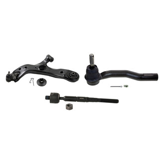 MOOG® - Front Driver Side Lower Control Arm with Ball Joint and Tie Rod End Kit