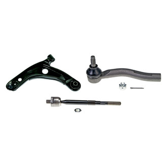 MOOG® - Front Driver Side Lower Control Arm with Ball Joint and Tie Rod End Kit