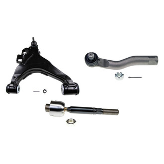 MOOG® - Front Driver Side Lower Control Arm with Ball Joint and Tie Rod End Kit