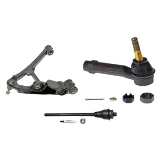 MOOG® - Front Driver Side Lower Control Arm with Ball Joint and Tie Rod End Kit