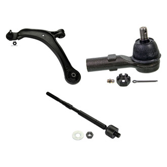 MOOG® - Front Driver Side Lower Control Arm with Ball Joint and Tie Rod End Kit