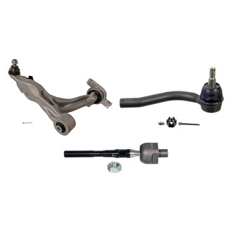 MOOG® - Front Driver Side Lower Control Arm with Ball Joint and Tie Rod End Kit