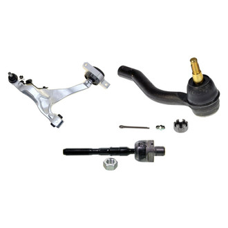 MOOG® - Front Driver Side Lower Control Arm with Ball Joint and Tie Rod End Kit