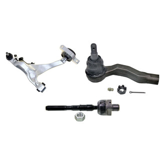 MOOG® - Front Driver Side Lower Control Arm with Ball Joint and Tie Rod End Kit