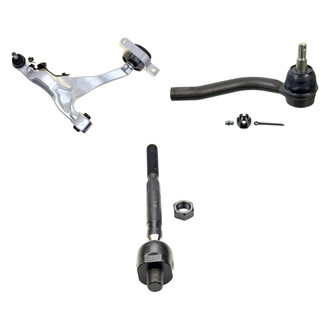 MOOG® - Front Driver Side Lower Control Arm with Ball Joint and Tie Rod End Kit