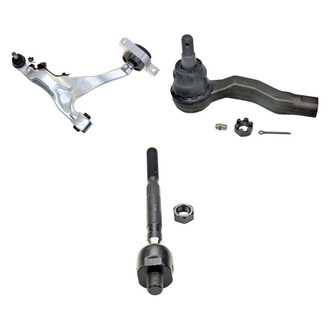 MOOG® - Front Driver Side Lower Control Arm with Ball Joint and Tie Rod End Kit