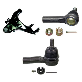 MOOG® - Front Driver Side Lower Control Arm with Ball Joint and Tie Rod End Kit