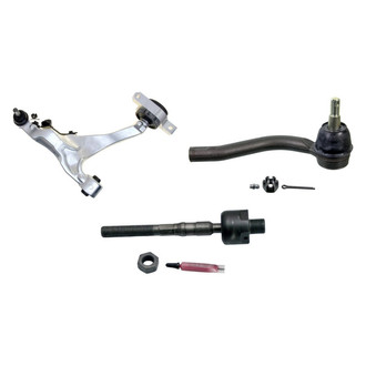 MOOG® - Front Driver Side Lower Control Arm with Ball Joint and Tie Rod End Kit