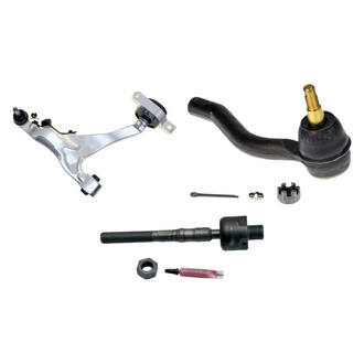 MOOG® - Front Driver Side Lower Control Arm with Ball Joint and Tie Rod End Kit