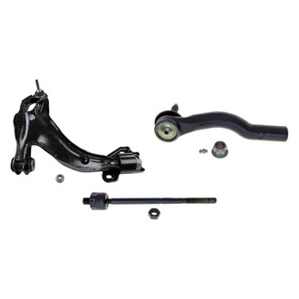 MOOG® - Front Driver Side Lower Control Arm with Ball Joint and Tie Rod End Kit