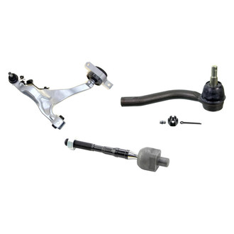 MOOG® - Front Driver Side Lower Control Arm with Ball Joint and Tie Rod End Kit