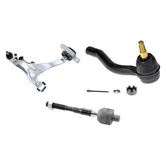 MOOG® - Front Driver Side Lower Control Arm with Ball Joint and Tie Rod End Kit