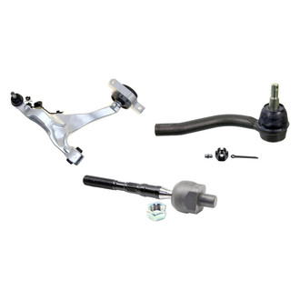 MOOG® - Front Driver Side Lower Control Arm with Ball Joint and Tie Rod End Kit