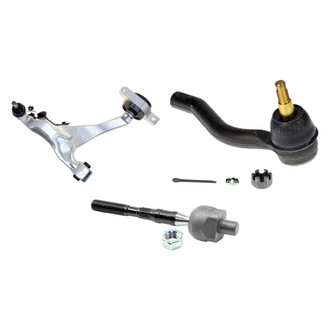 MOOG® - Front Driver Side Lower Control Arm with Ball Joint and Tie Rod End Kit