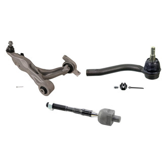 MOOG® - Front Driver Side Lower Control Arm with Ball Joint and Tie Rod End Kit