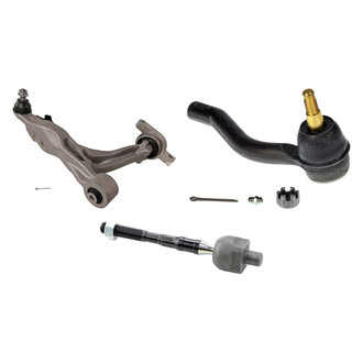 MOOG® - Front Driver Side Lower Control Arm with Ball Joint and Tie Rod End Kit