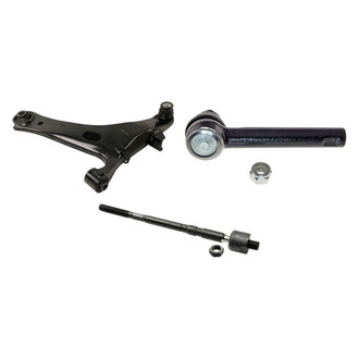 MOOG® - Front Driver Side Lower Control Arm with Ball Joint and Tie Rod End Kit