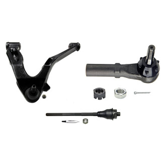 MOOG® - Front Driver Side Lower Control Arm with Ball Joint and Tie Rod End Kit