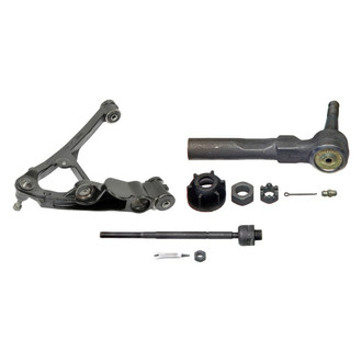 MOOG® - Front Driver Side Lower Control Arm with Ball Joint and Tie Rod End Kit