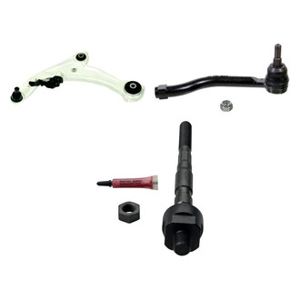 MOOG® - Front Driver Side Lower Control Arm with Ball Joint and Tie Rod End Kit