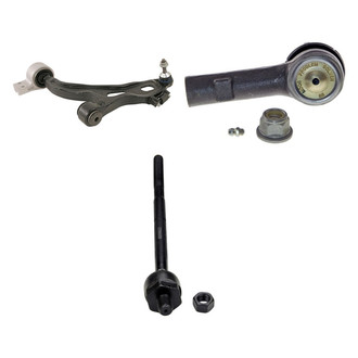 MOOG® - Front Driver Side Lower Control Arm with Ball Joint and Tie Rod End Kit