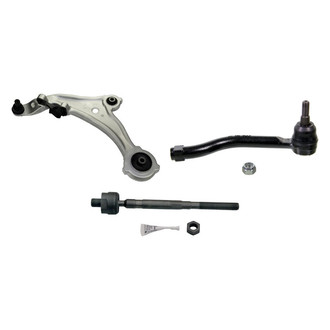 MOOG® - Front Driver Side Lower Control Arm with Ball Joint and Tie Rod End Kit