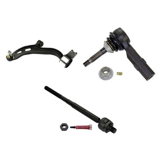 MOOG® - Front Driver Side Lower Control Arm with Ball Joint and Tie Rod End Kit