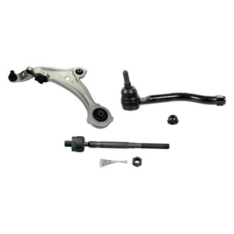 MOOG® - Front Driver Side Lower Control Arm with Ball Joint and Tie Rod End Kit