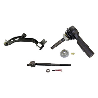 MOOG® - Front Driver Side Lower Control Arm with Ball Joint and Tie Rod End Kit