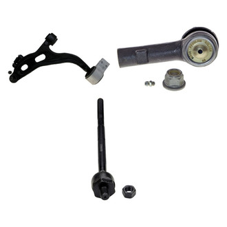 MOOG® - Front Driver Side Lower Control Arm with Ball Joint and Tie Rod End Kit