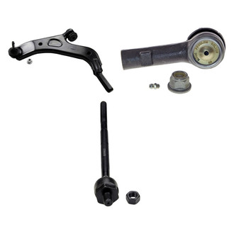 MOOG® - Front Driver Side Lower Control Arm with Ball Joint and Tie Rod End Kit