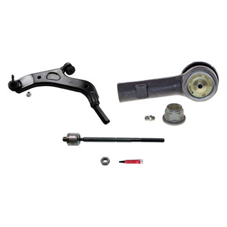 MOOG® - Front Driver Side Lower Control Arm with Ball Joint and Tie Rod End Kit