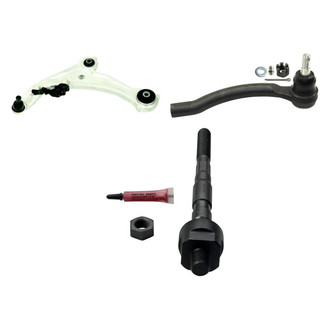 MOOG® - Front Driver Side Lower Control Arm with Ball Joint and Tie Rod End Kit