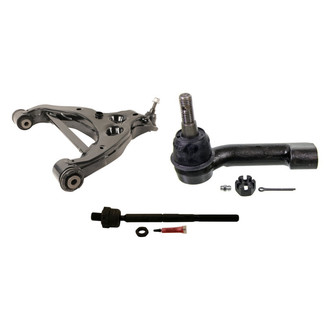 MOOG® - Front Driver Side Lower Control Arm with Ball Joint and Tie Rod End Kit