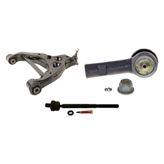 MOOG® - Front Driver Side Lower Control Arm with Ball Joint and Tie Rod End Kit