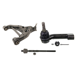 MOOG® - Front Driver Side Lower Control Arm with Ball Joint and Tie Rod End Kit