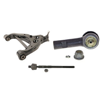 MOOG® - Front Driver Side Lower Control Arm with Ball Joint and Tie Rod End Kit
