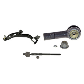MOOG® - Front Driver Side Lower Control Arm with Ball Joint and Tie Rod End Kit