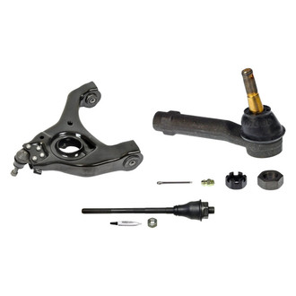 MOOG® - Front Driver Side Lower Control Arm with Ball Joint and Tie Rod End Kit